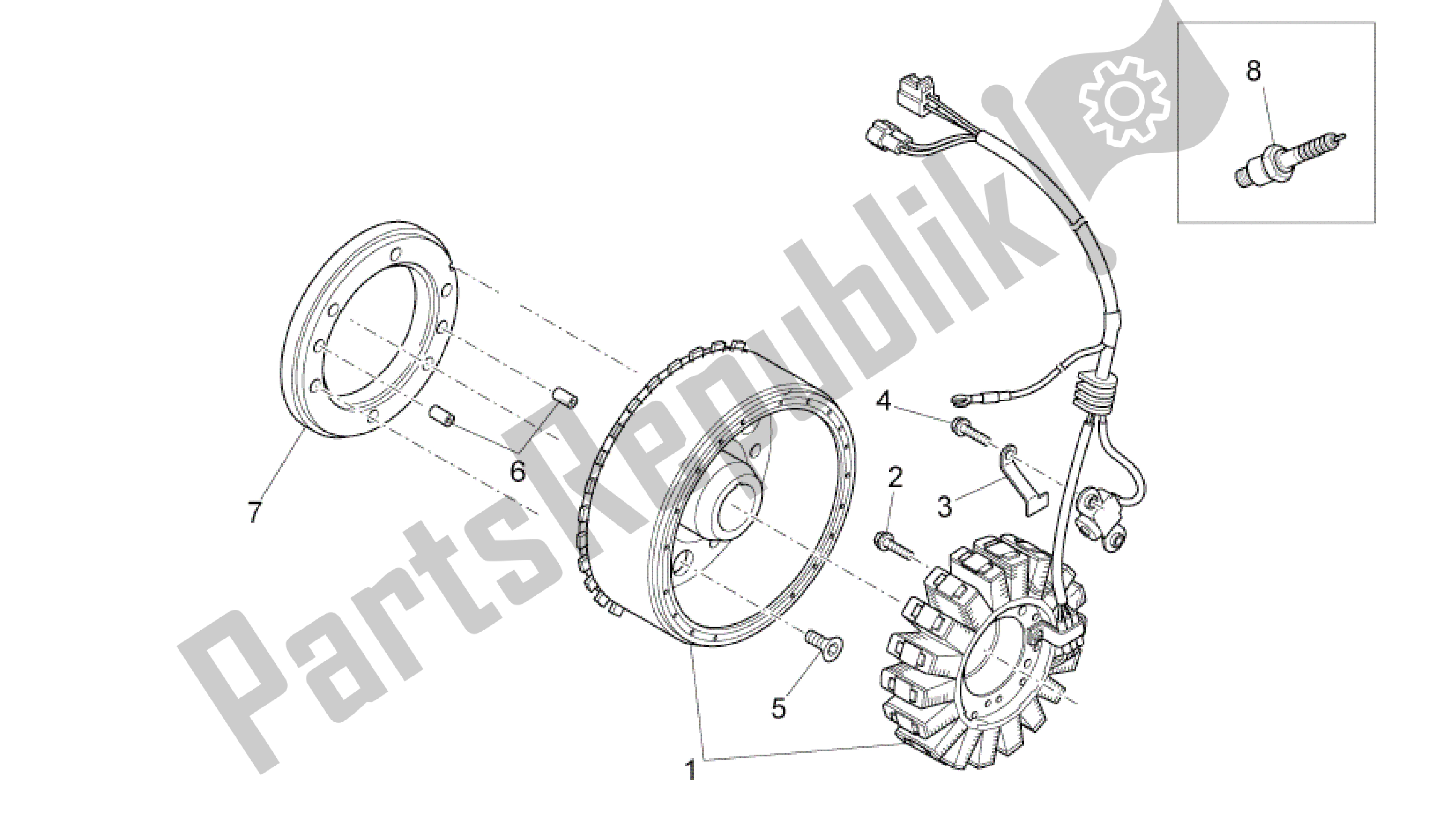 Todas las partes para Unidad De Encendido de Aprilia MXV 450 2008 - 2010