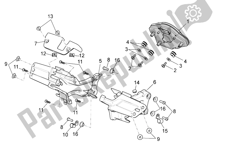 All parts for the Dashboard of the Aprilia RSV4 Aprc Factory STD SE 1000 2011