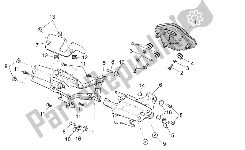 All parts for the Dashboard of the Aprilia RSV4 Aprc Factory STD SE 1000 2011