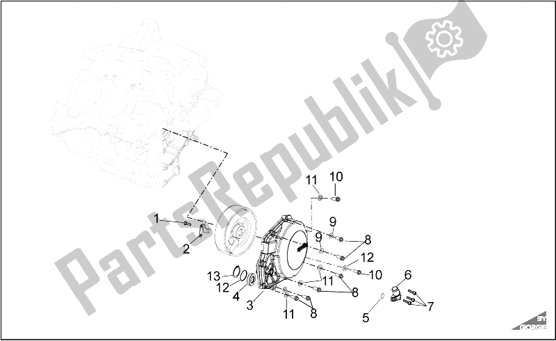 All parts for the Cover of the Aprilia RSV4 R SBK Factory 1000 2009