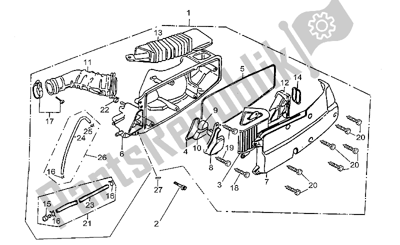 Toutes les pièces pour le Boite D'air du Aprilia Quasar 180 2004