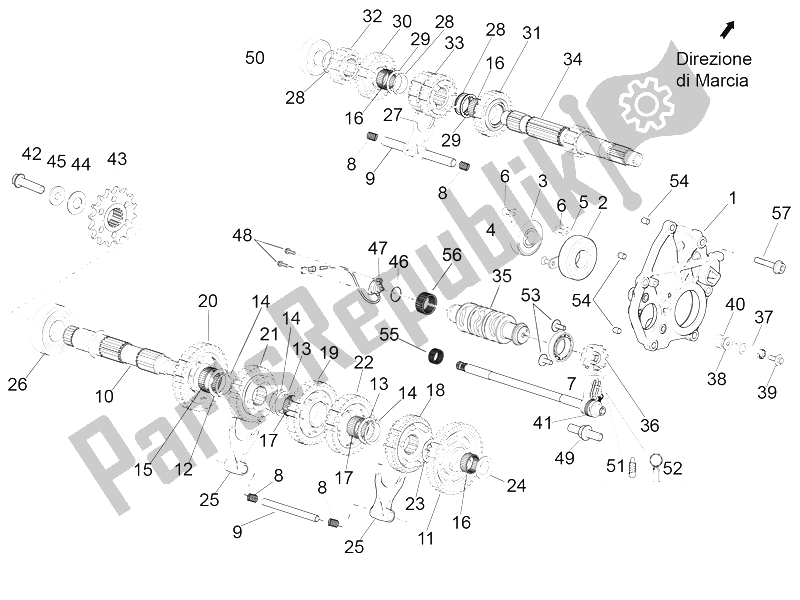 Toutes les pièces pour le Réducteur - Engrenage du Aprilia RSV4 RR Racer Pack 1000 2015