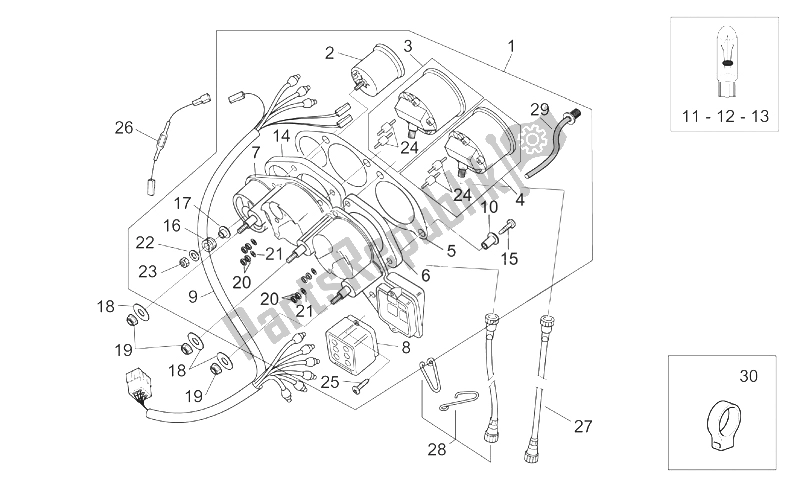 Todas las partes para Tablero de Aprilia Pegaso 650 IE 2001