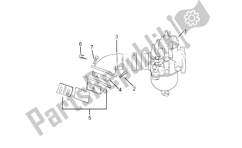 Todas las partes para Carburador I de Aprilia MX 50 2004