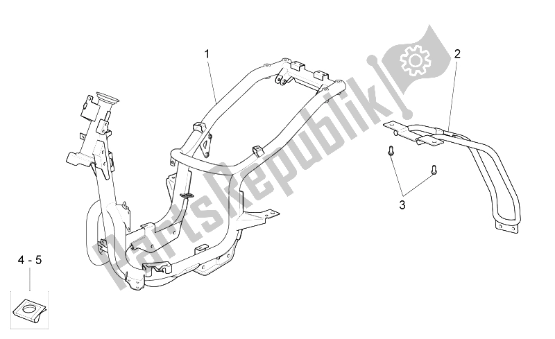 Wszystkie części do Rama Aprilia Scarabeo 125 200 Light Carb 2007