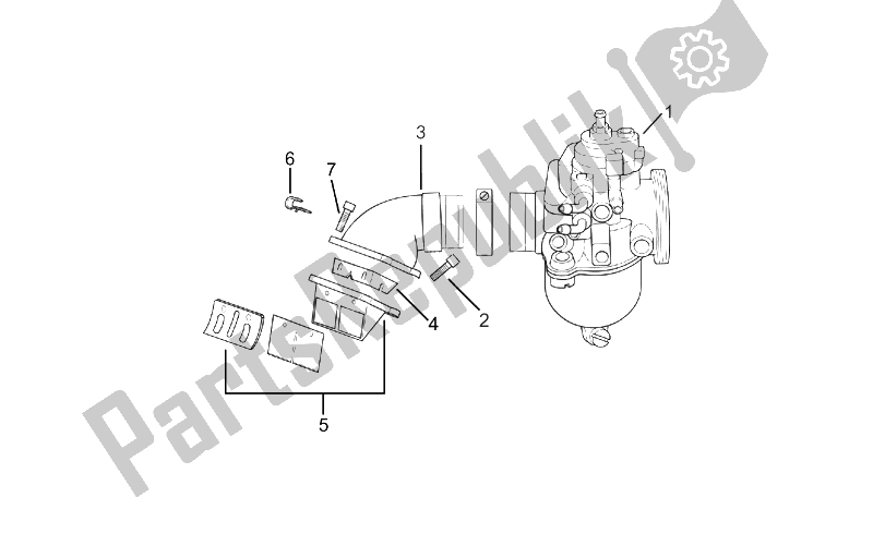 Toutes les pièces pour le Carburateur I du Aprilia RX 50 Racing 2003