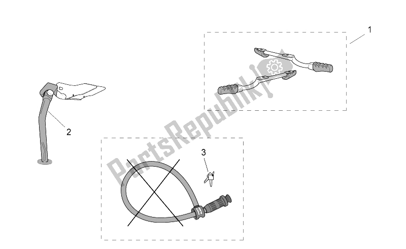 Tutte le parti per il Acc. - Vari del Aprilia SR 50 H2O Ditech E2 2002