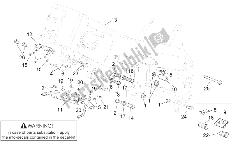 Todas as partes de Quadro Iii do Aprilia RSV Mille 1000 2003