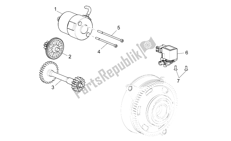 All parts for the Gear Box Selector of the Aprilia NA 850 Mana 2007