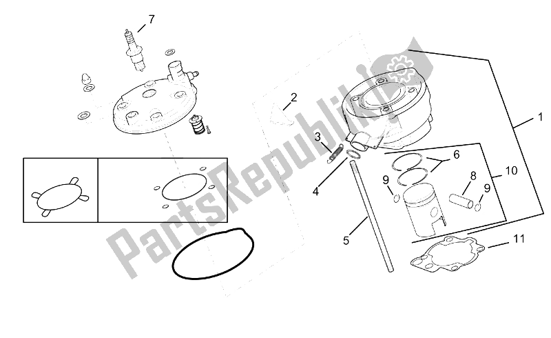 Wszystkie części do T? Ok Aprilia MX 50 2004