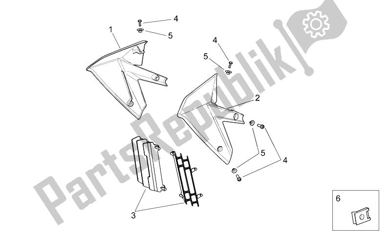 Toutes les pièces pour le Corps Avant Ii du Aprilia RXV SXV 450 550 2008