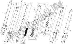 fourche avant marzocchi - moyeux, manchons