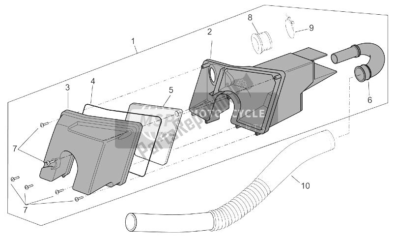 Alle Teile für das Luft Box des Aprilia Scarabeo 50 Ditech 2001