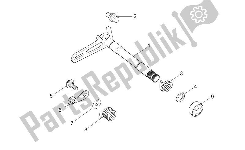 Todas as partes de Seletor De Caixa De Engrenagens I do Aprilia SXV 450 550 Street Legal 2009