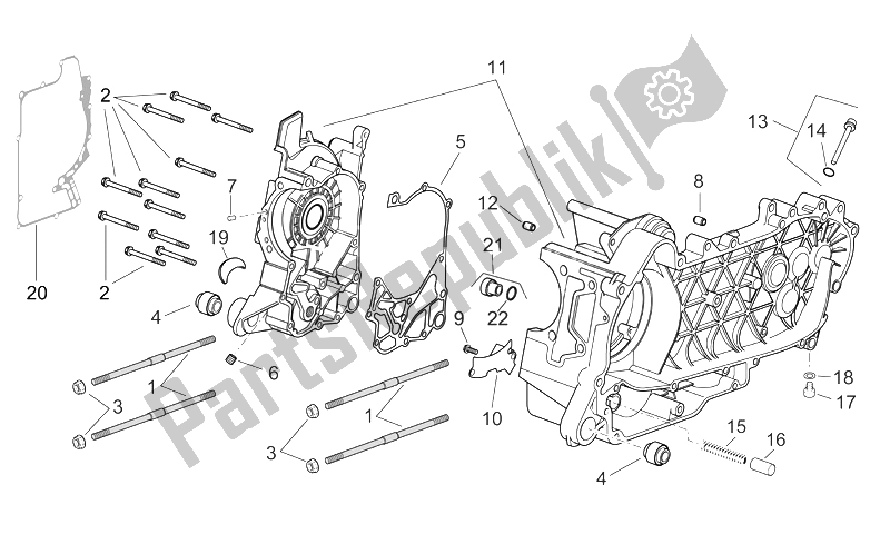 Toutes les pièces pour le Carter du Aprilia Atlantic 125 250 2006