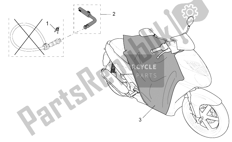 Tutte le parti per il Acc. - Vari del Aprilia Sport City 125 200 E2 2004