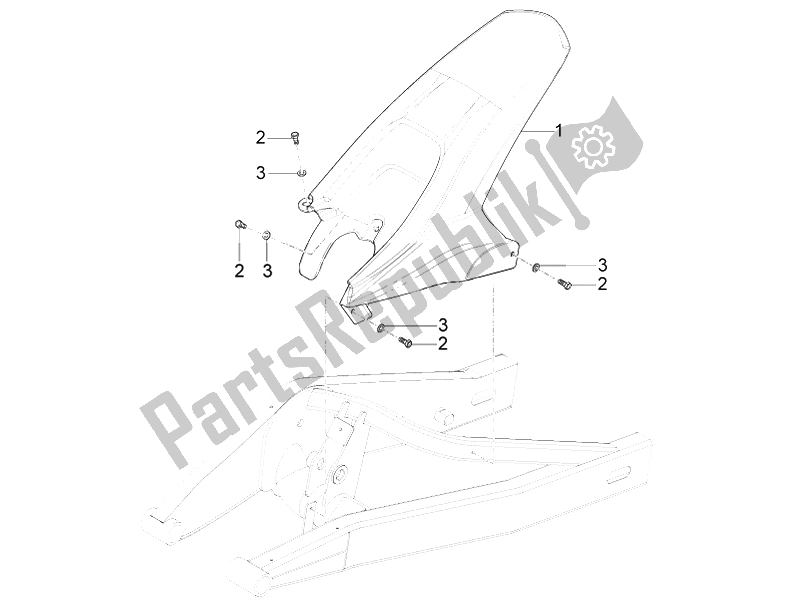 Toutes les pièces pour le Garde-boue Arrière du Aprilia RS4 125 4T 2011