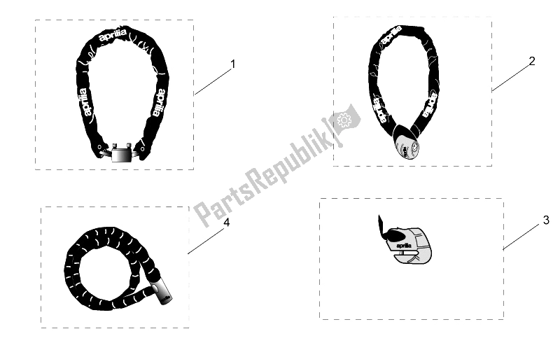 All parts for the Acc. - Mechanics Anti-theft of the Aprilia Scarabeo 50 Ditech 2001