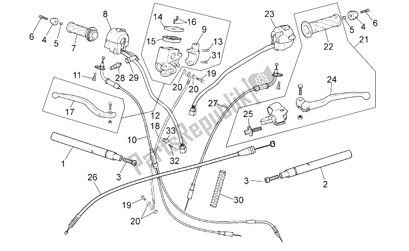 All parts for the Controls of the Aprilia RS 50 2006