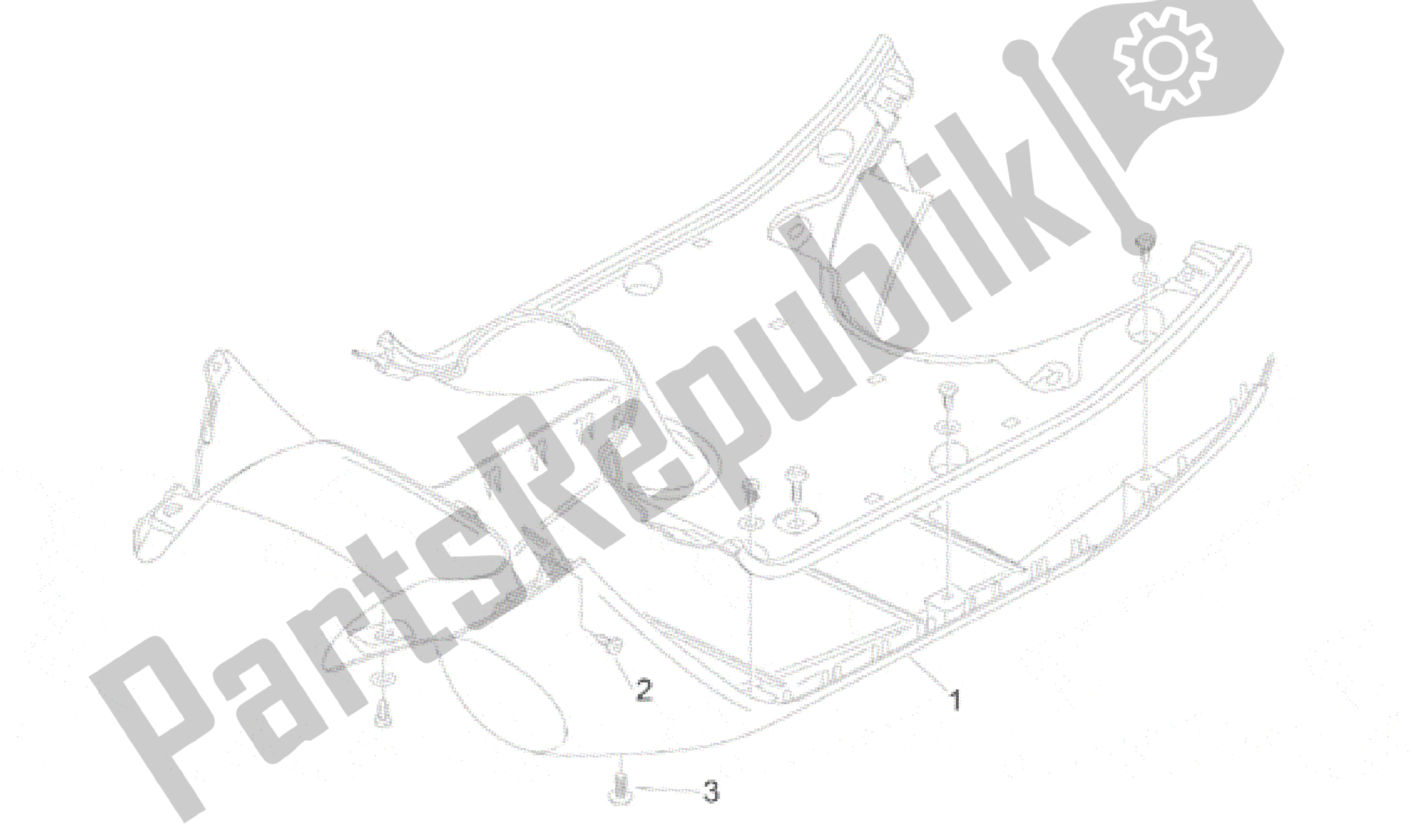 All parts for the Central Body Iii of the Aprilia Amico 50 1996 - 1998