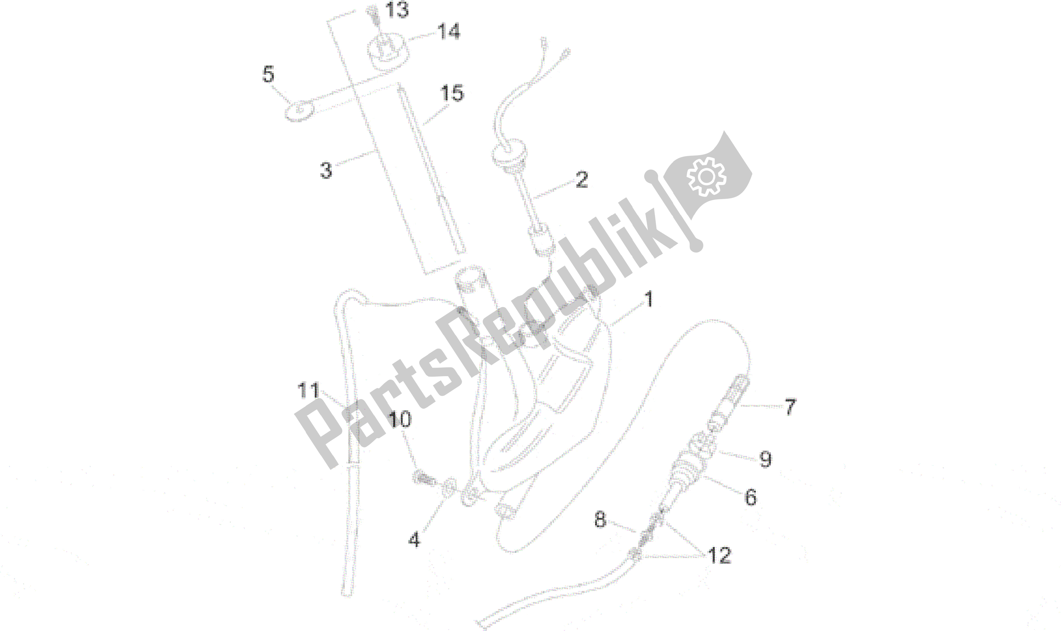 Tutte le parti per il Serbatoio Dell'olio del Aprilia Amico 50 1996 - 1998