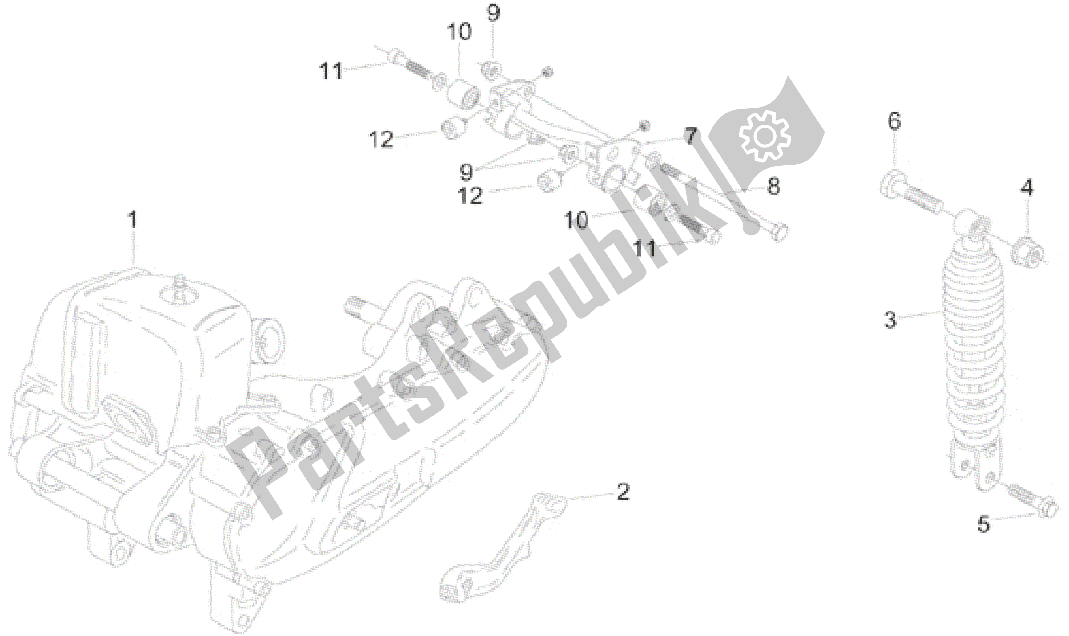 Todas as partes de Biela Do Motor do Aprilia Amico 50 1996 - 1998