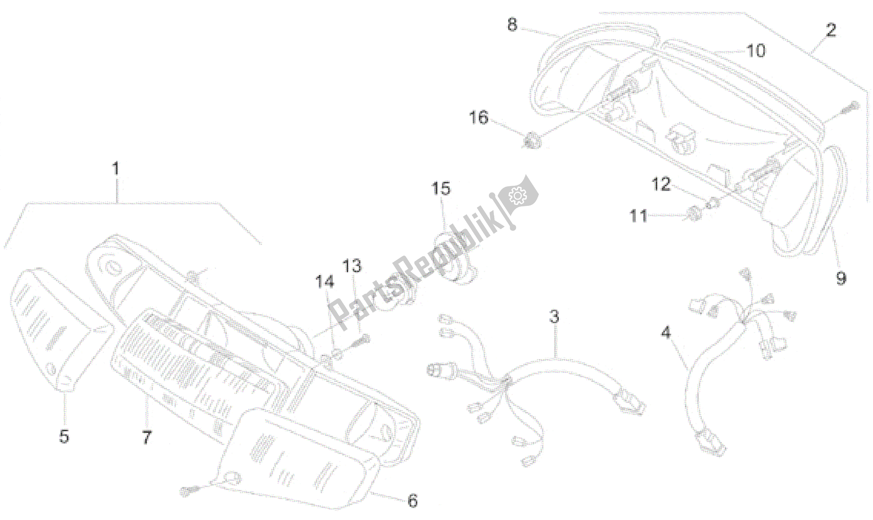 Todas las partes para Luces de Aprilia Amico 50 1996 - 1998