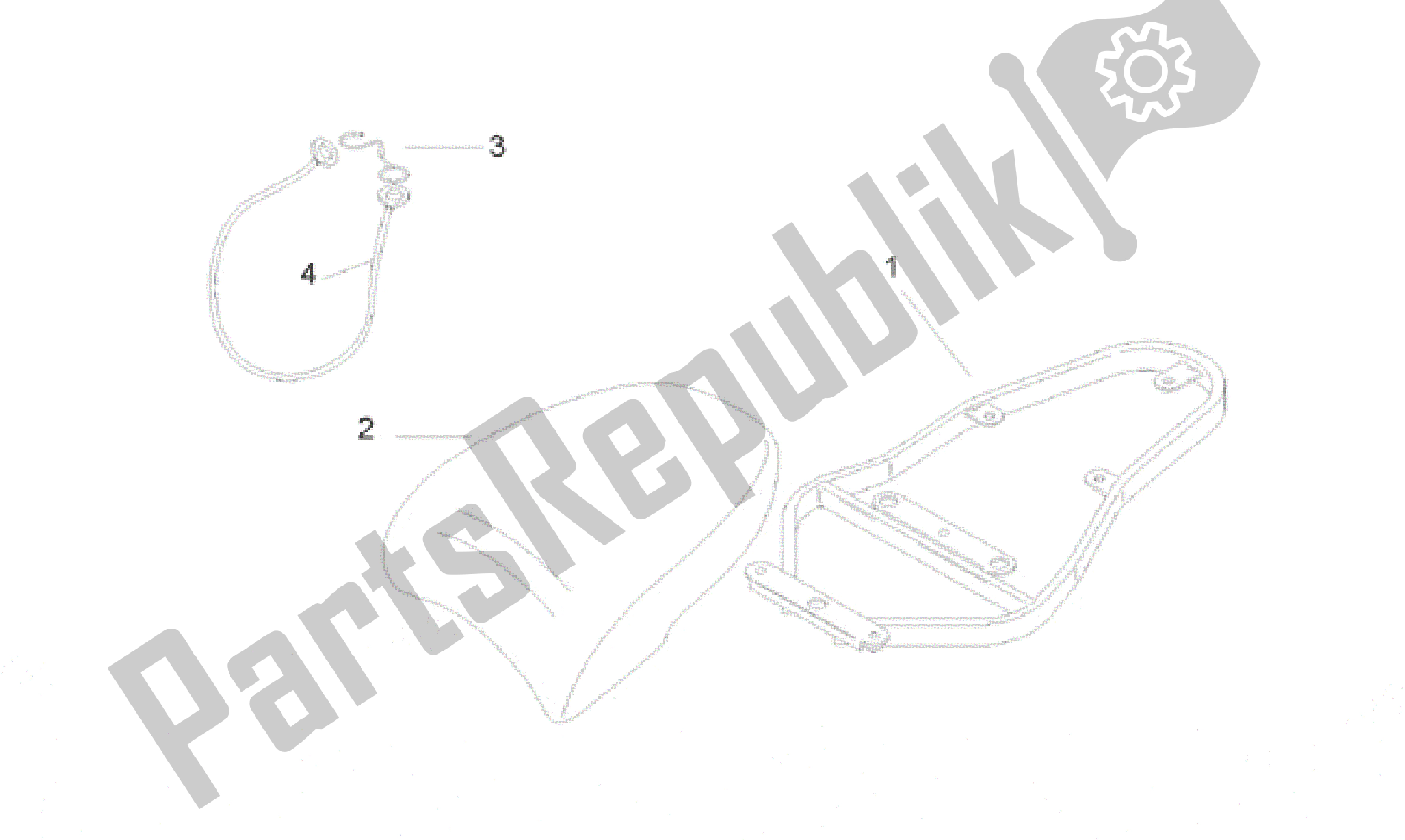 Todas las partes para Sillín De Pasajero de Aprilia Scarabeo 50 1993 - 1997