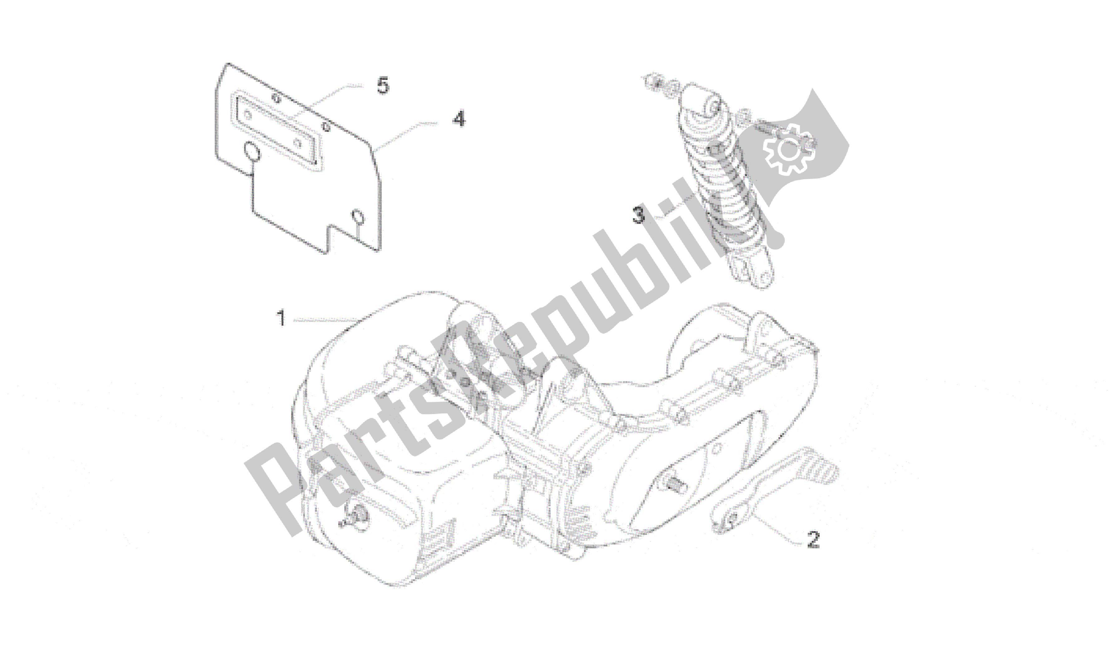 Alle Teile für das Motor des Aprilia Scarabeo 50 1993 - 1997