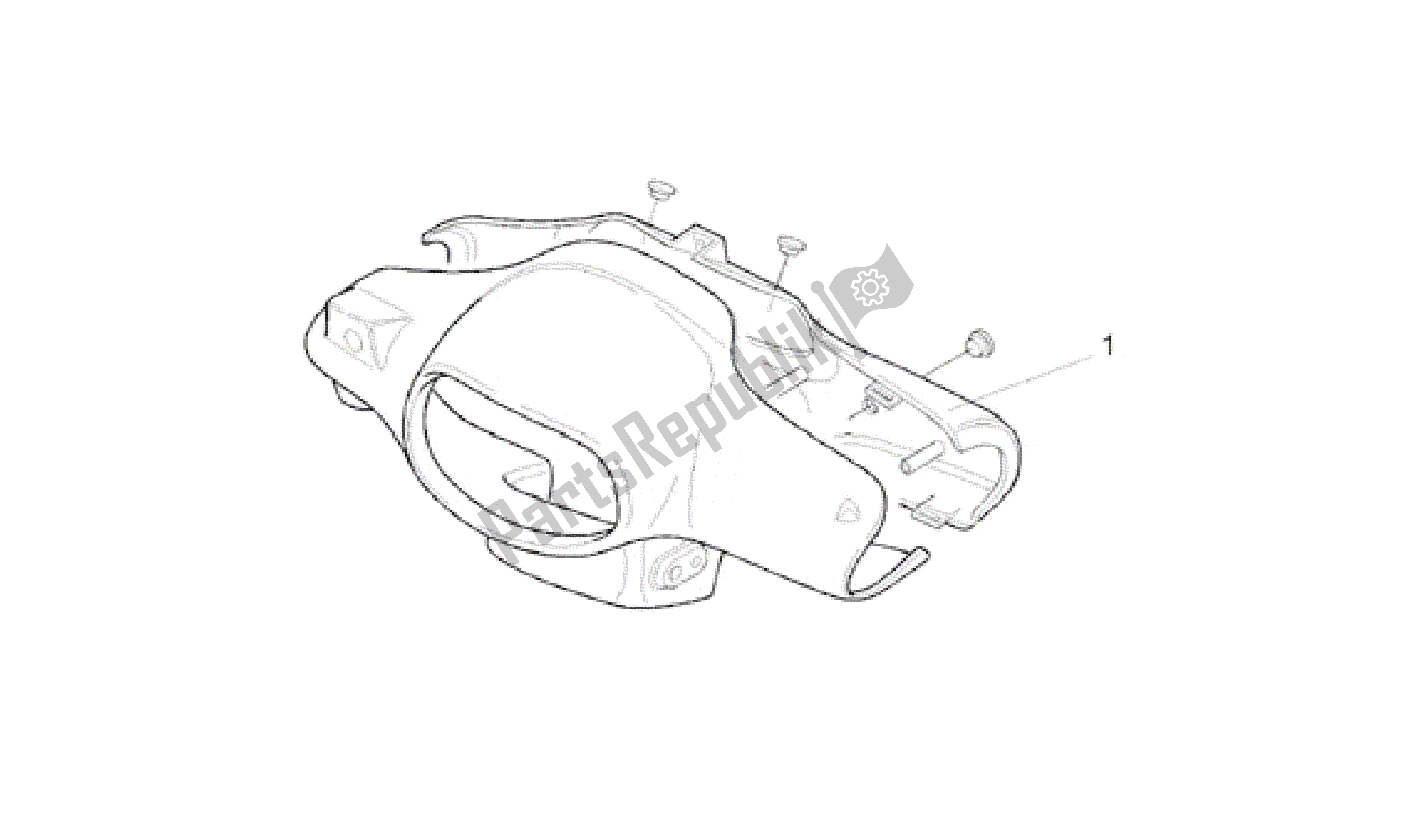 Tutte le parti per il Pannello Del Cruscotto del Aprilia Scarabeo 50 1993 - 1997