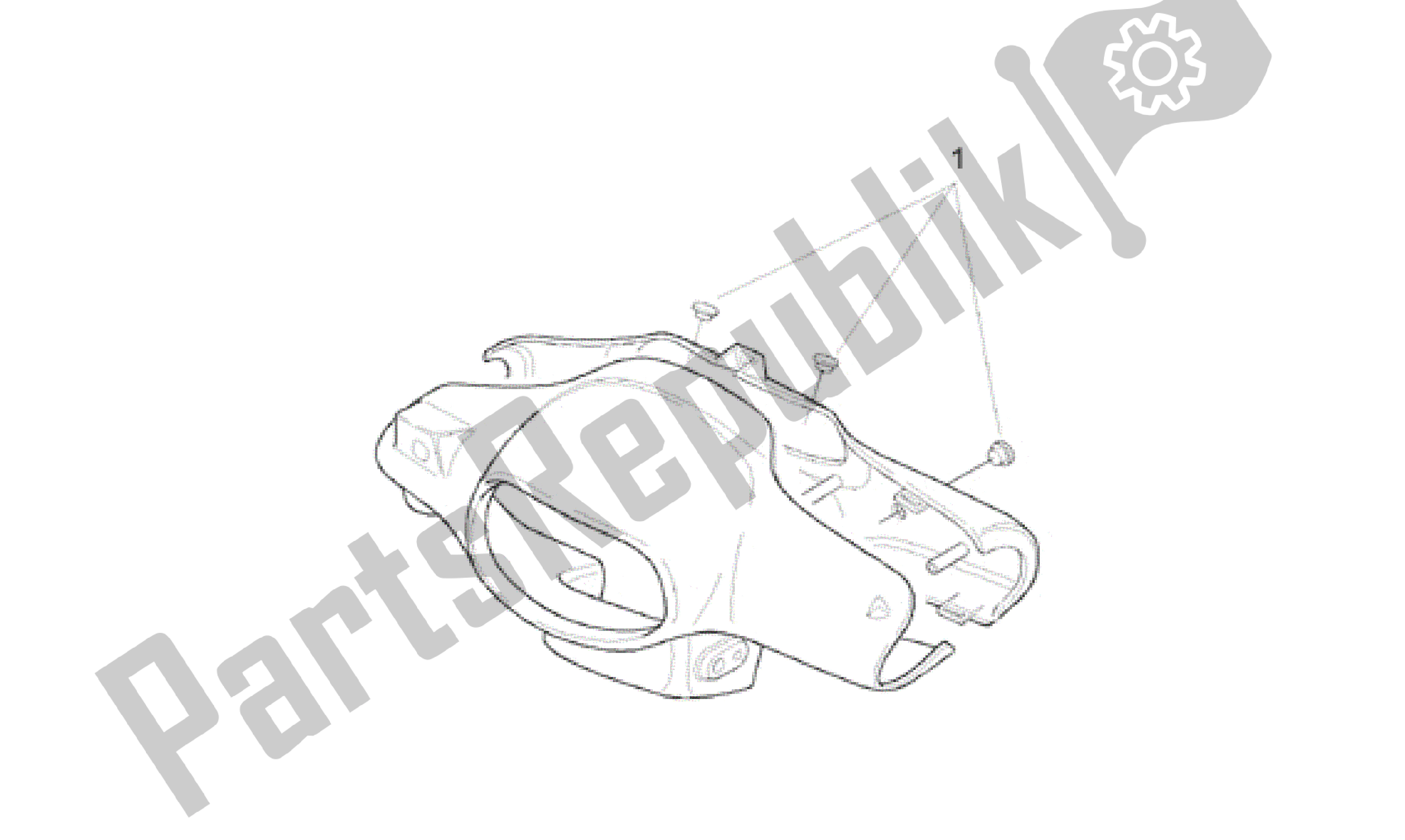 All parts for the Dashboard Plug of the Aprilia Scarabeo 50 1993 - 1997