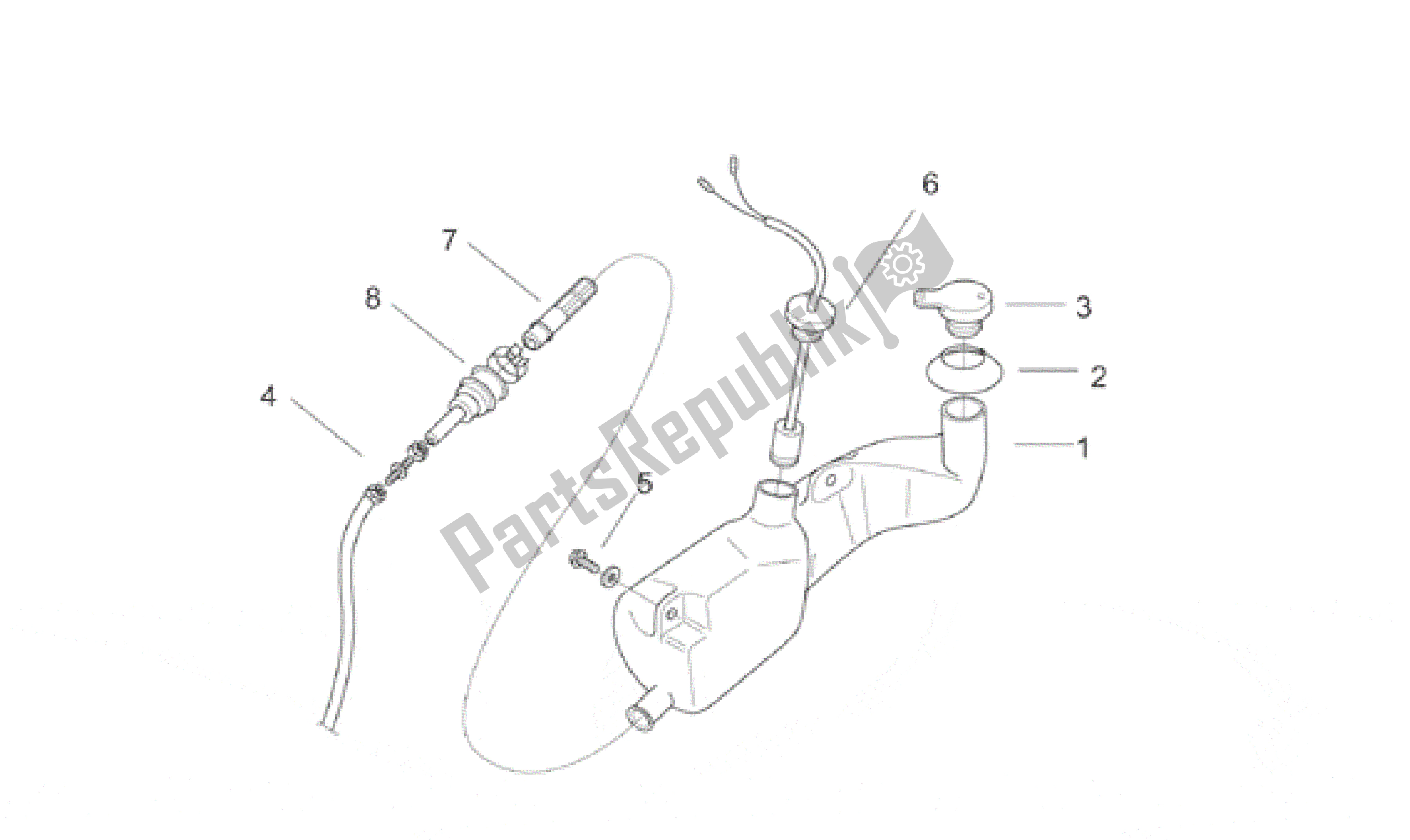 Tutte le parti per il Serbatoio Dell'olio del Aprilia SR WWW 50 1997 - 2001