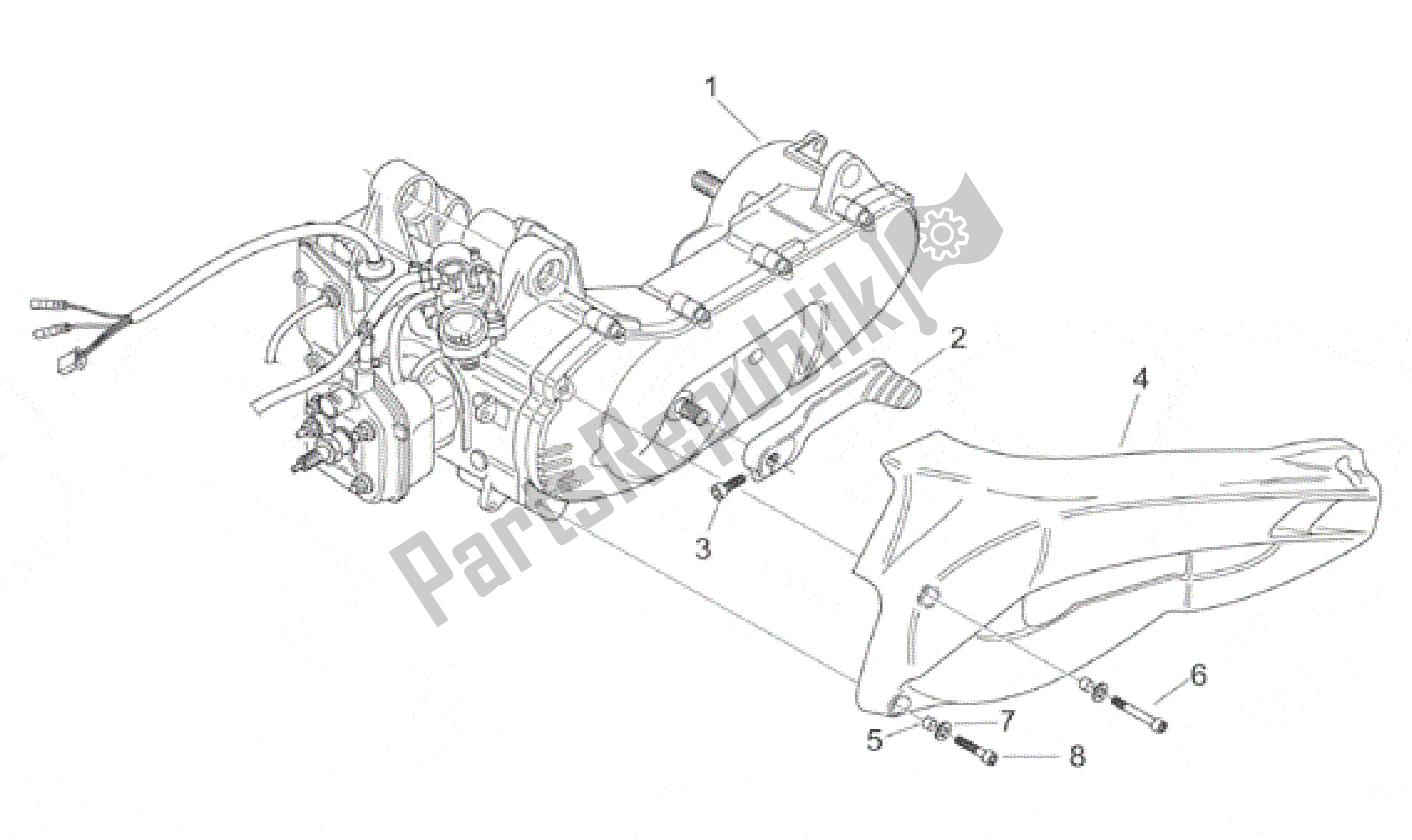 All parts for the Engine of the Aprilia Area 51 50 1998 - 2000
