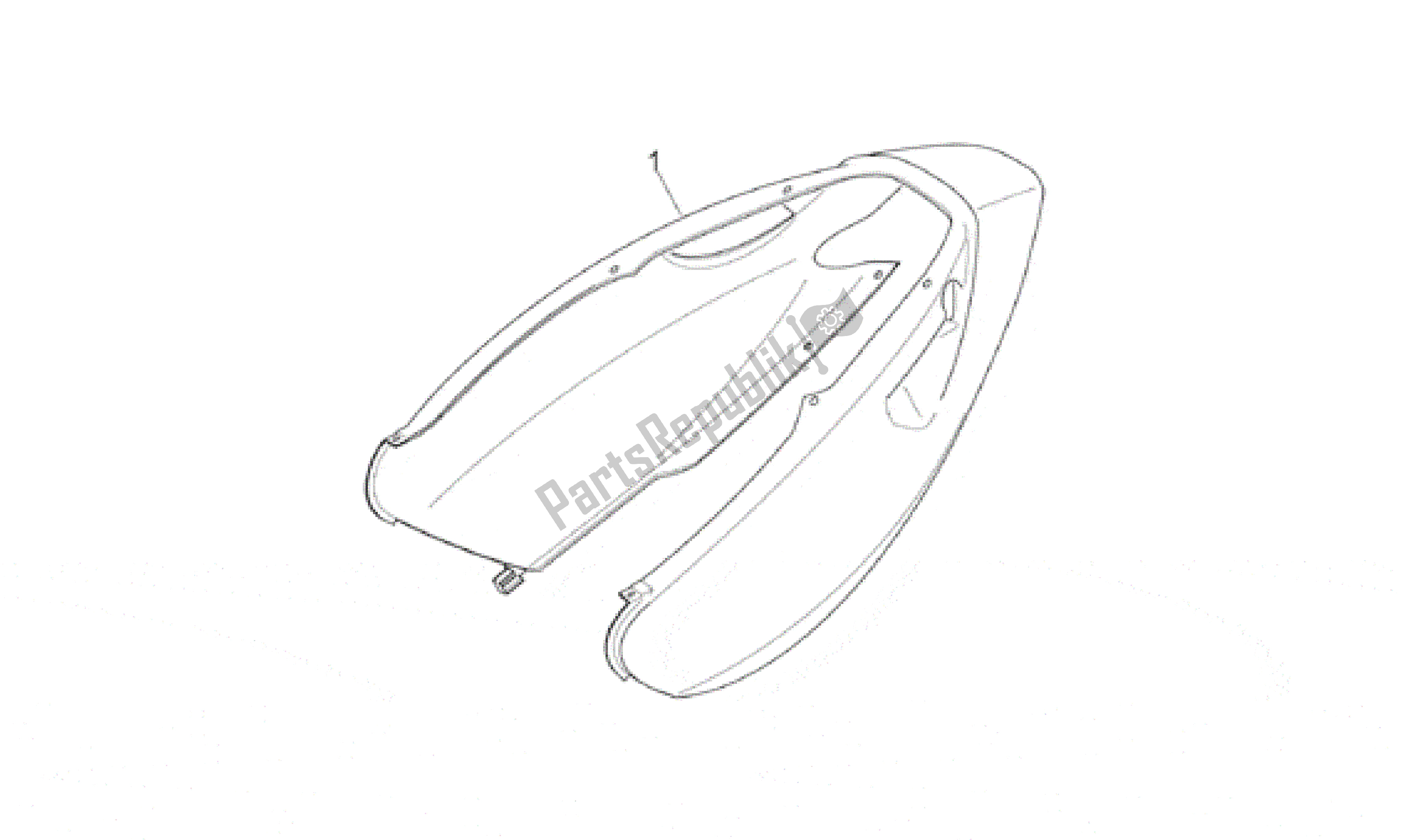 All parts for the Rear Body Ii - Rear Fairing of the Aprilia Sonic 50 1998 - 2001