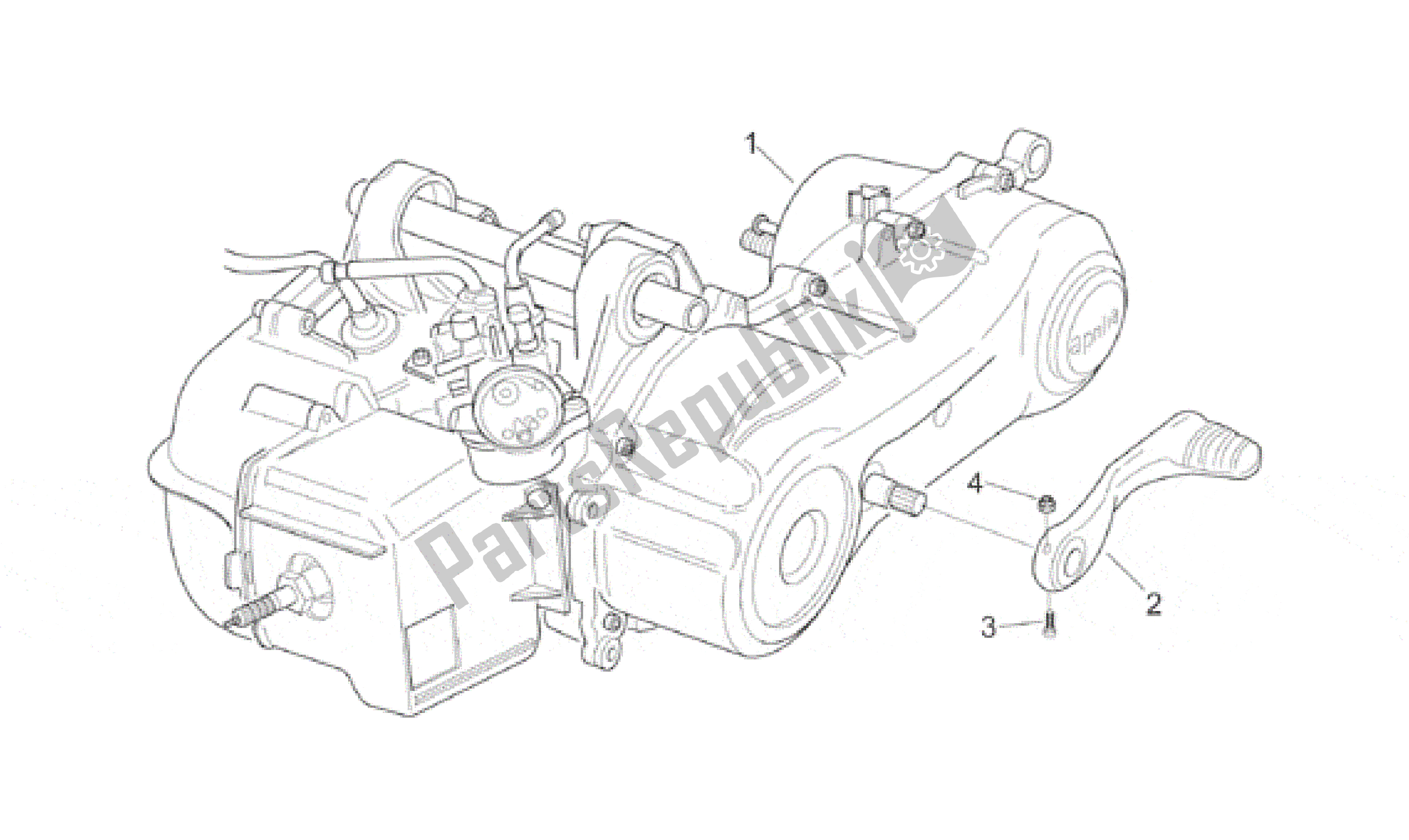 Todas las partes para Motor de Aprilia Sonic 50 1998 - 2001