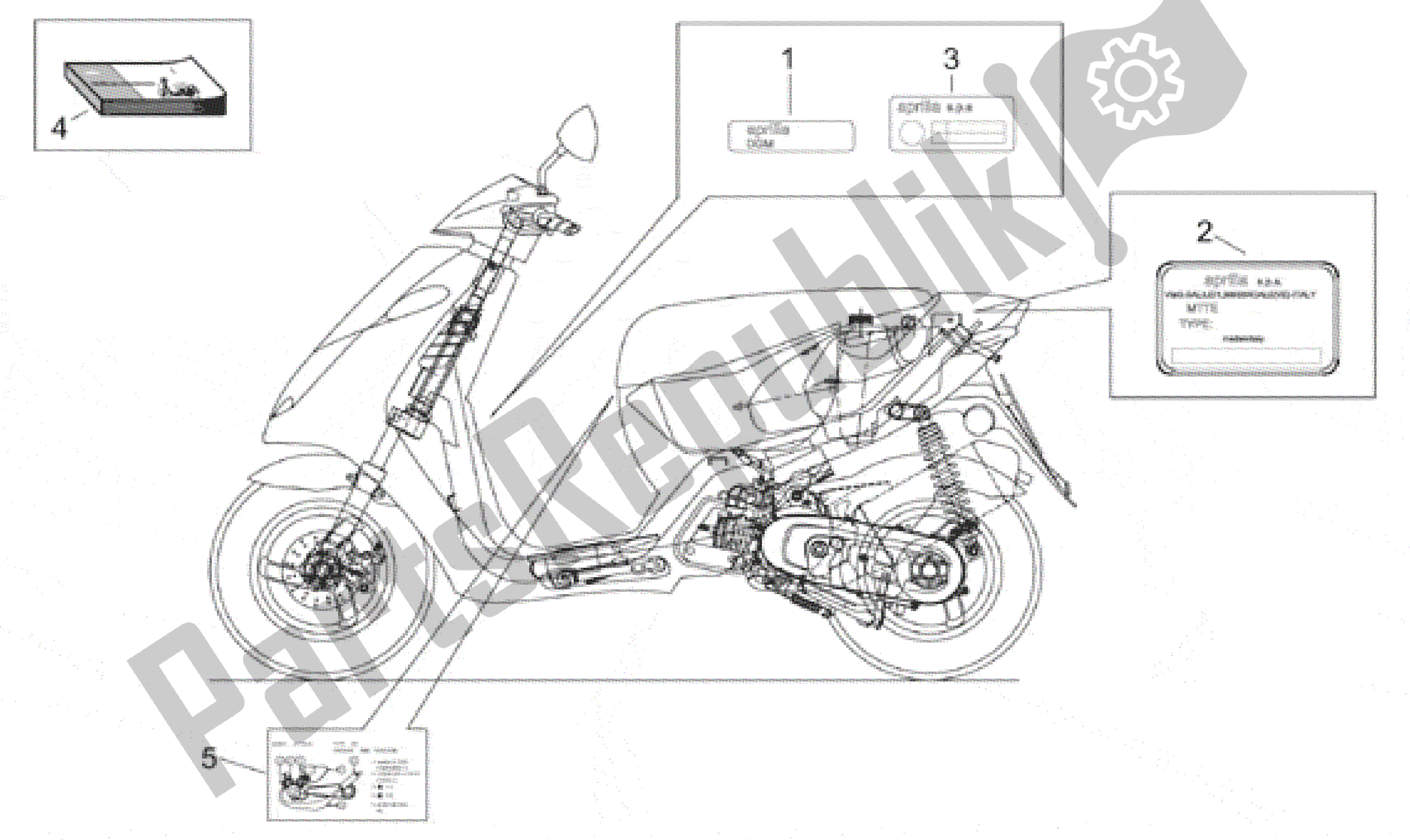 All parts for the Plate Set And Handbook of the Aprilia Sonic 50 1998 - 2001