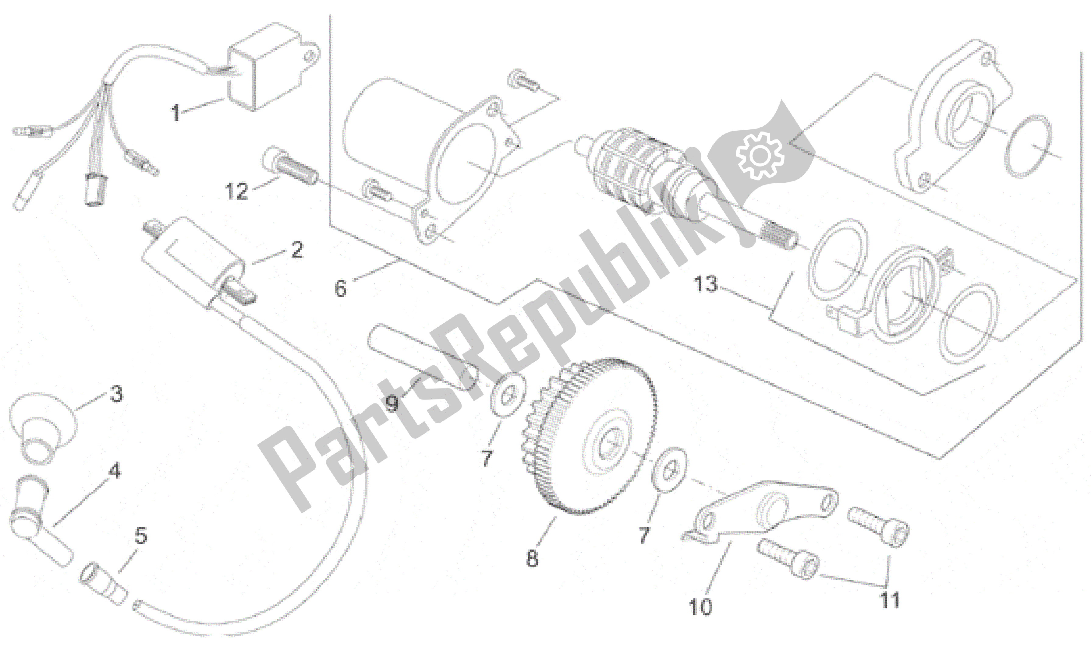 Toutes les pièces pour le Unité D'allumage du Aprilia Sonic 50 1998 - 2001