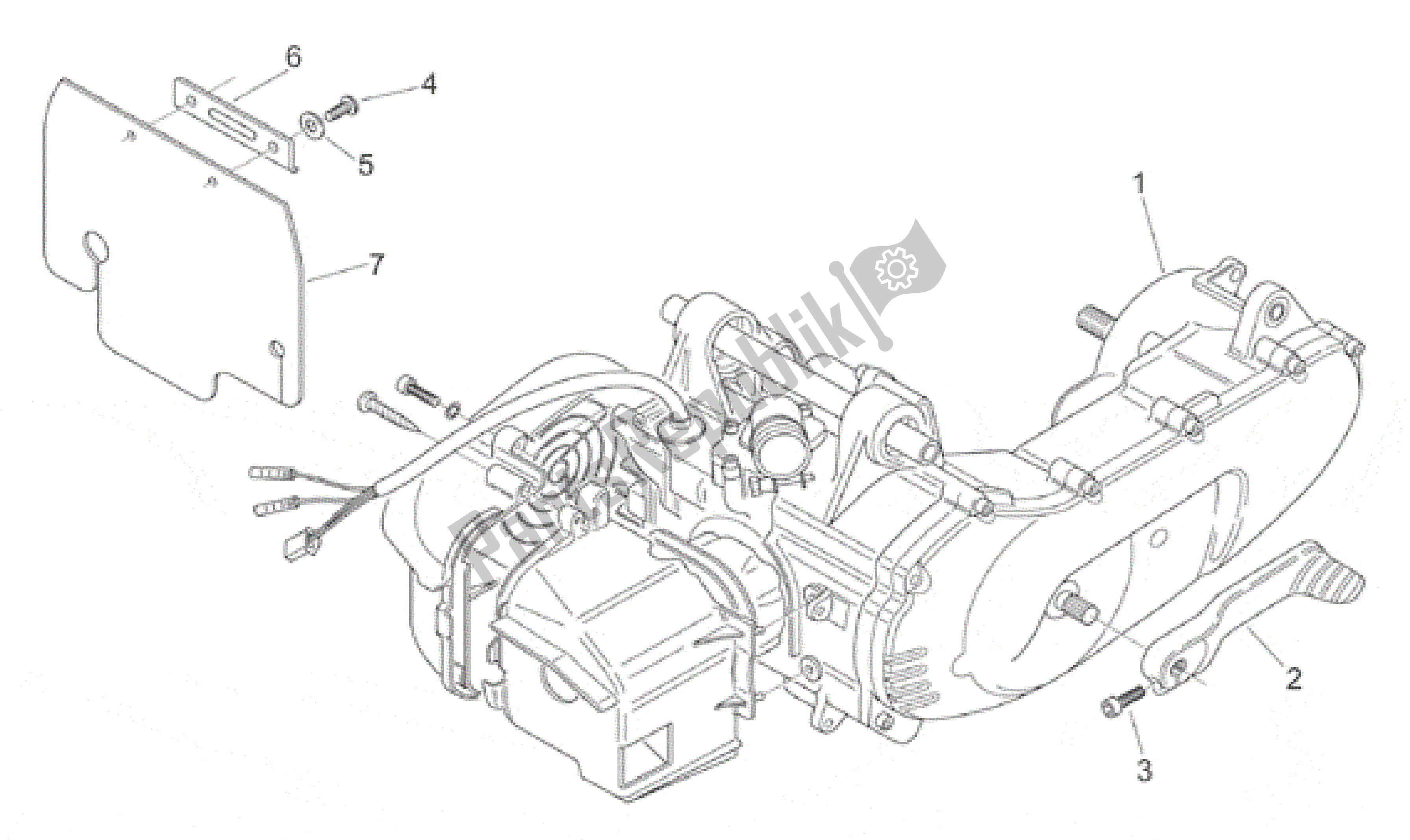 Todas las partes para Motor de Aprilia Scarabeo 50 1999