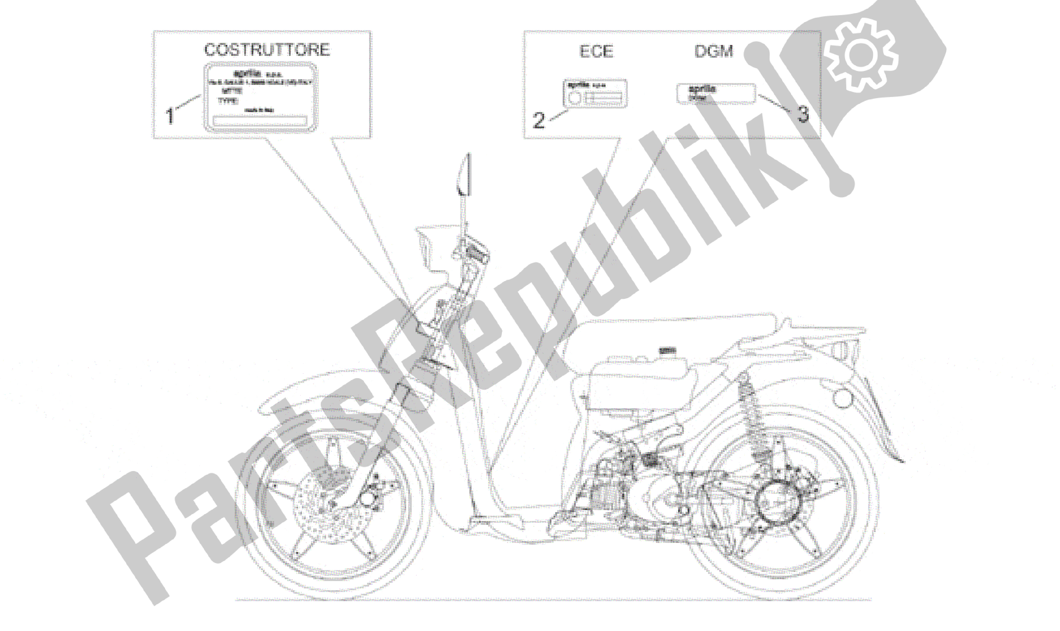 Alle Teile für das Plattensatz des Aprilia Scarabeo 50 1999