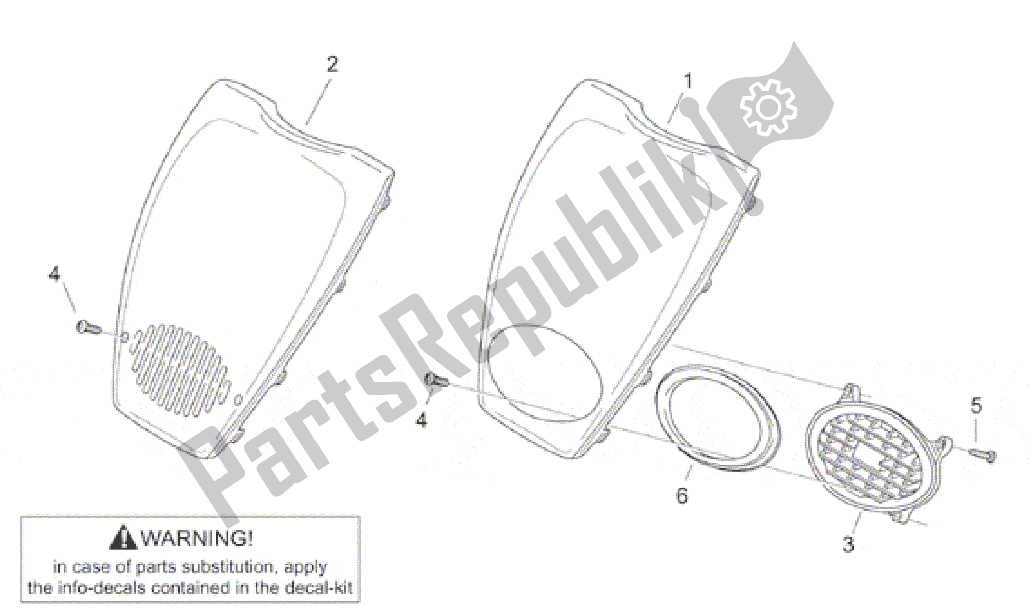 All parts for the Front Body Iii - Front Cover of the Aprilia Scarabeo 50 2000 - 2005