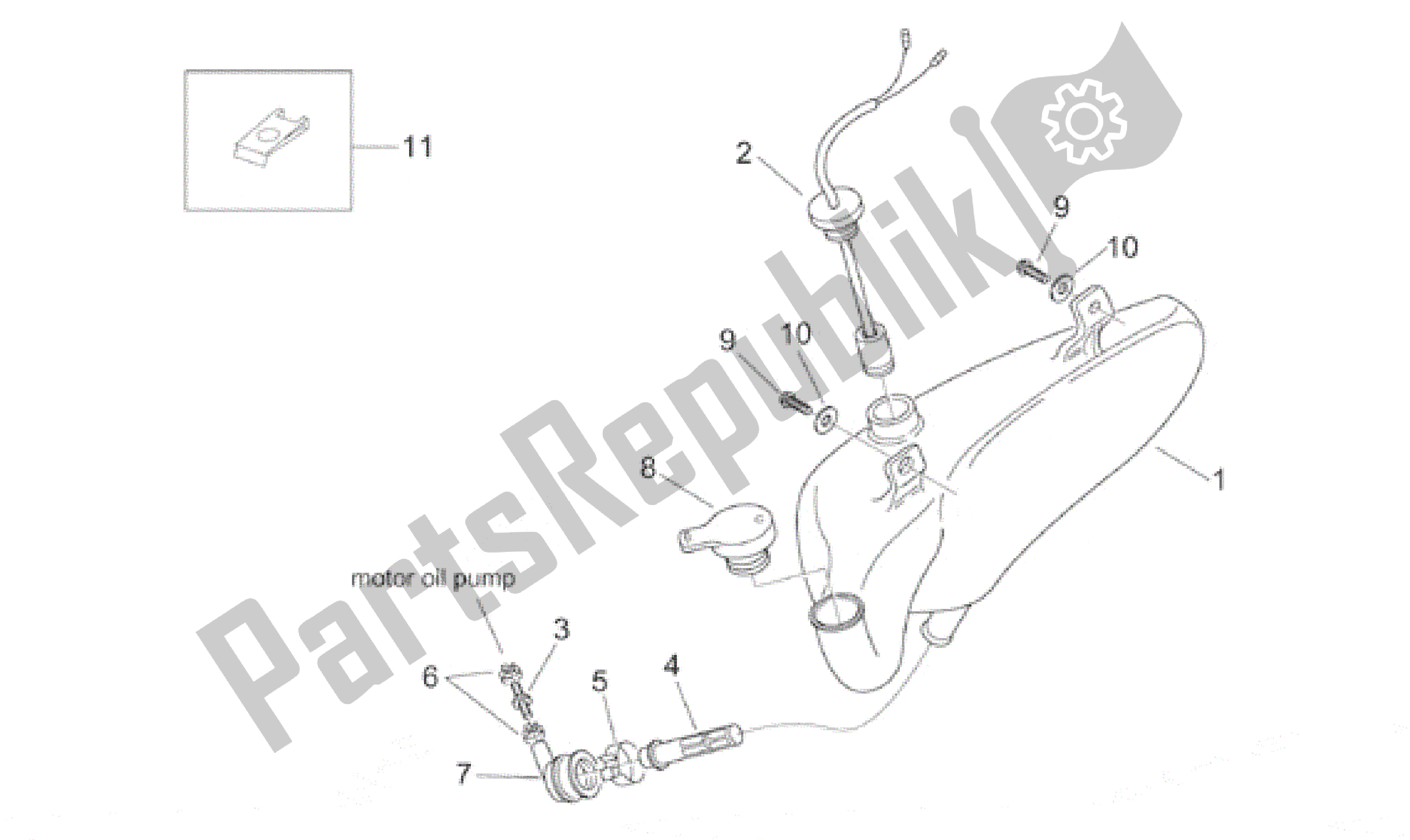 Toutes les pièces pour le Cuve à Mazout du Aprilia Habana 50 1999 - 2001