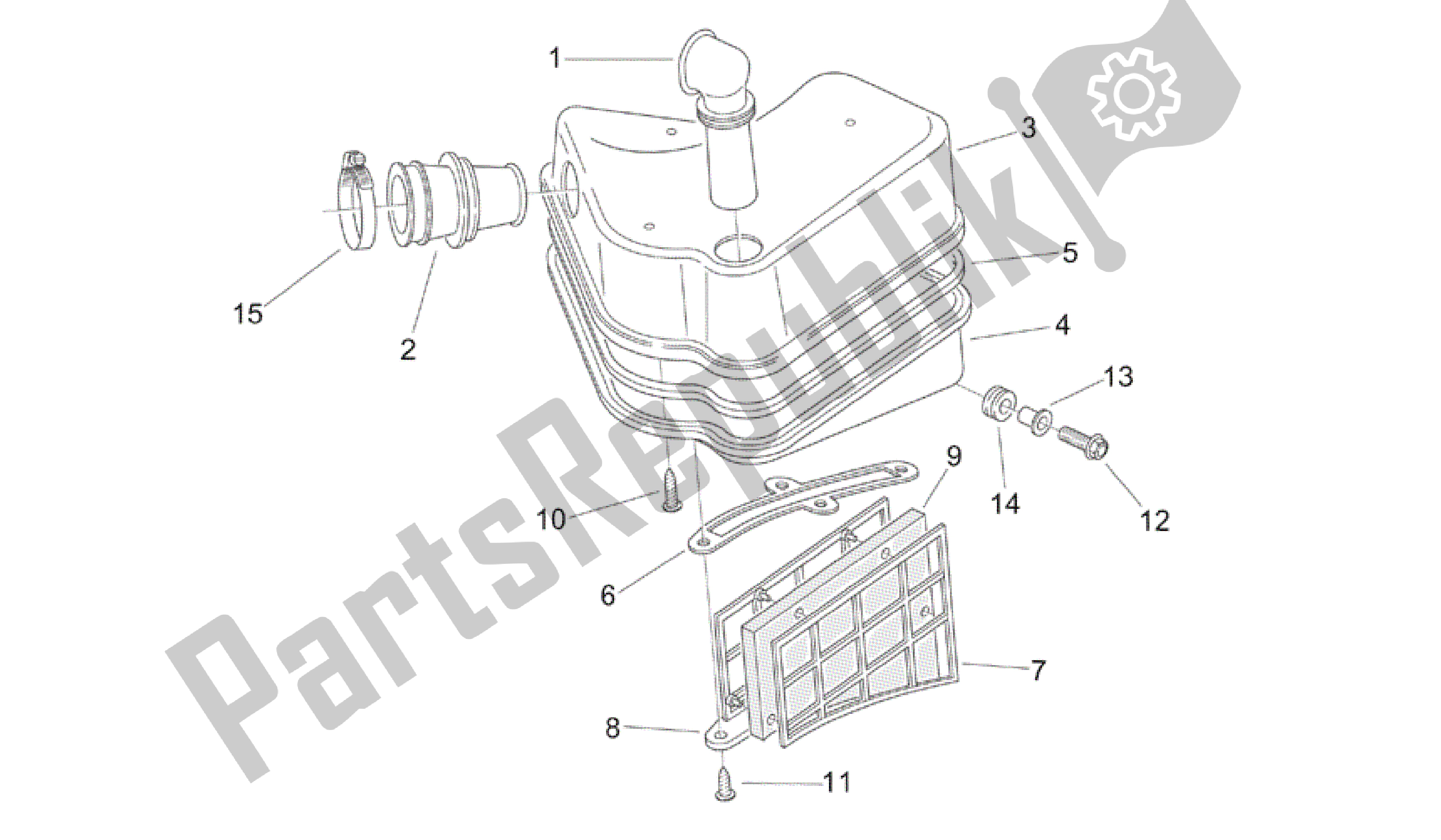 Toutes les pièces pour le Boite D'air du Aprilia Mojito 50 1999 - 2003