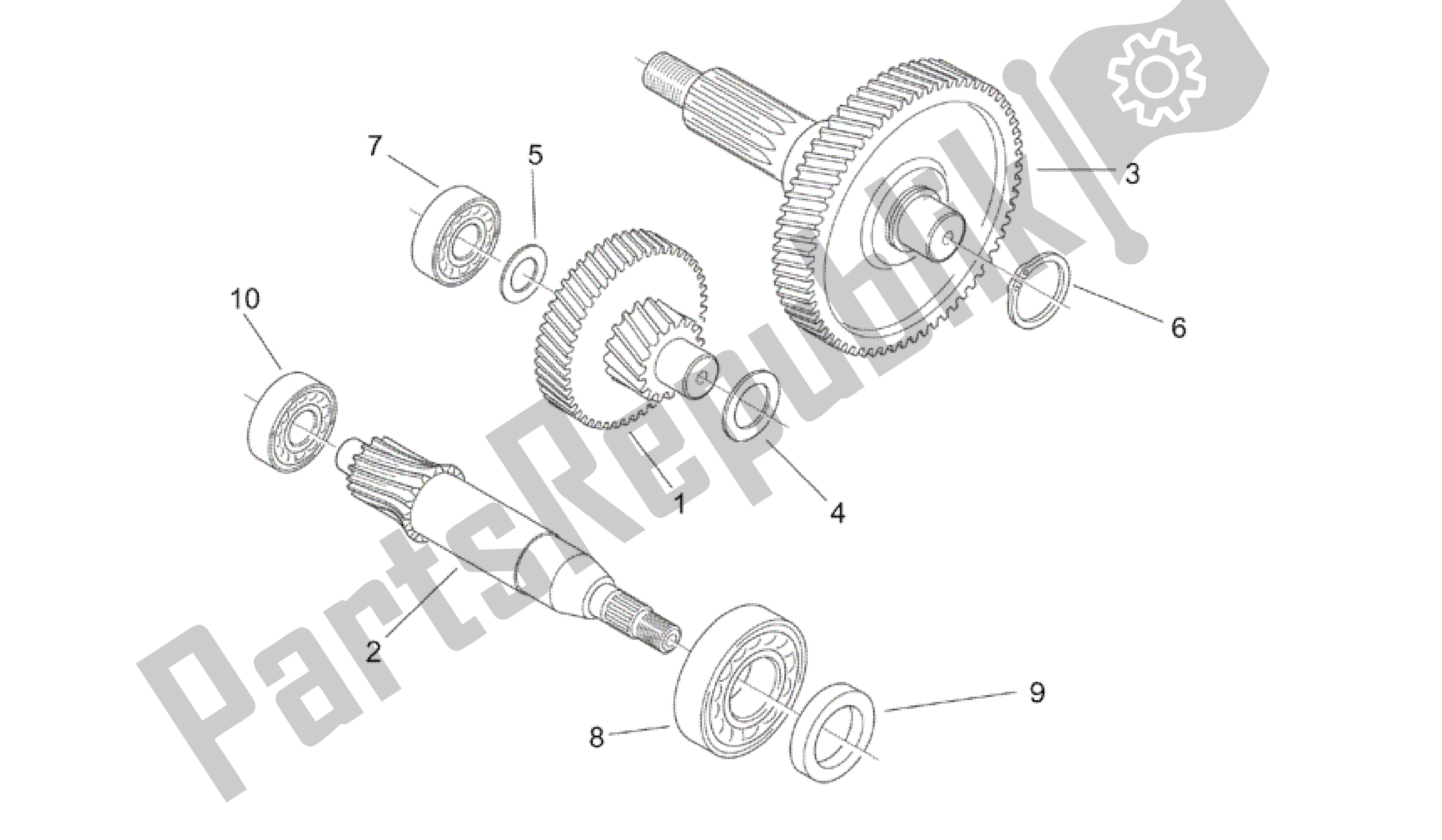 All parts for the Reduction of the Aprilia Mojito 50 1999 - 2003