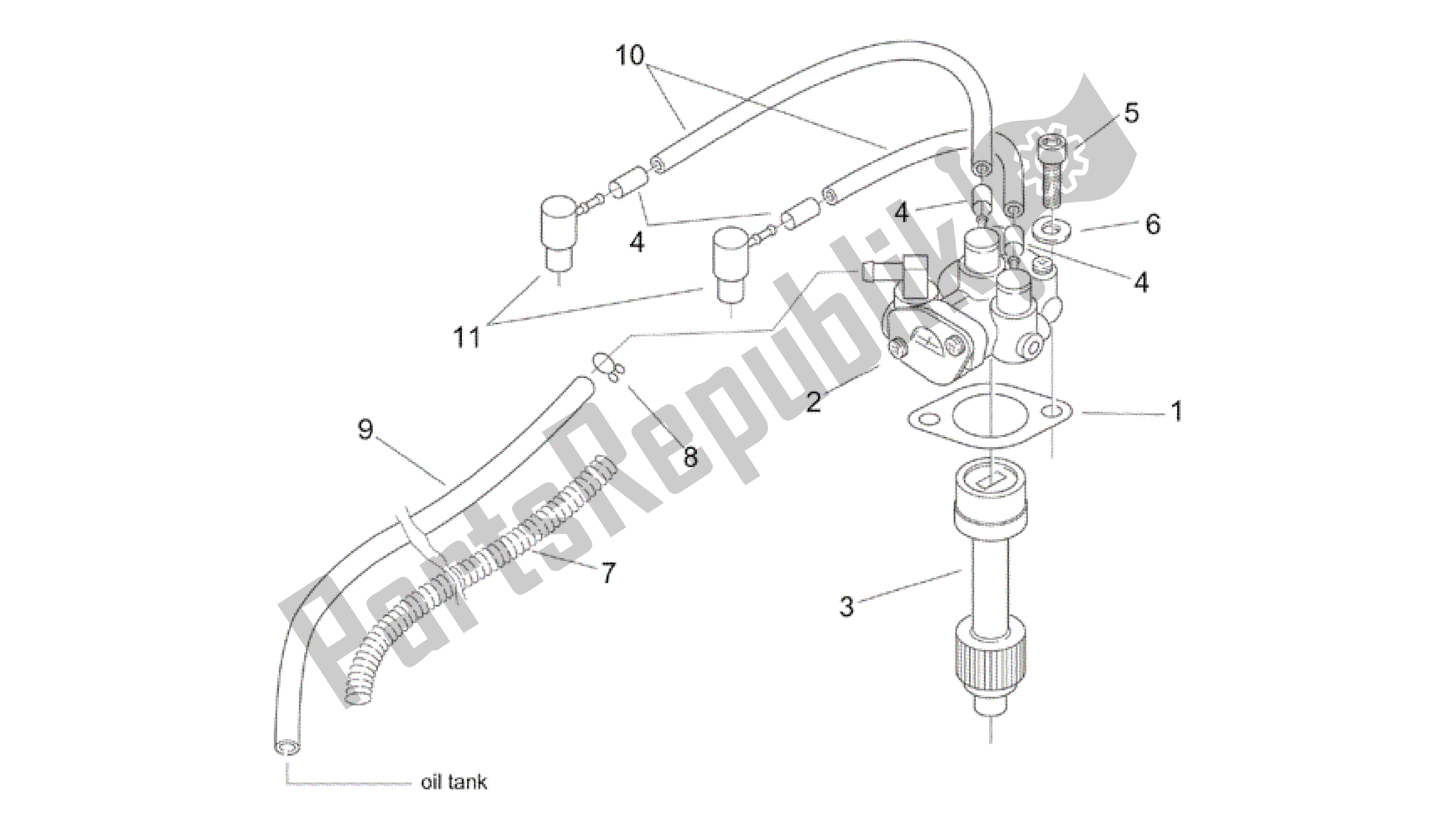 Toutes les pièces pour le La Pompe à Huile du Aprilia Mojito 50 1999 - 2003