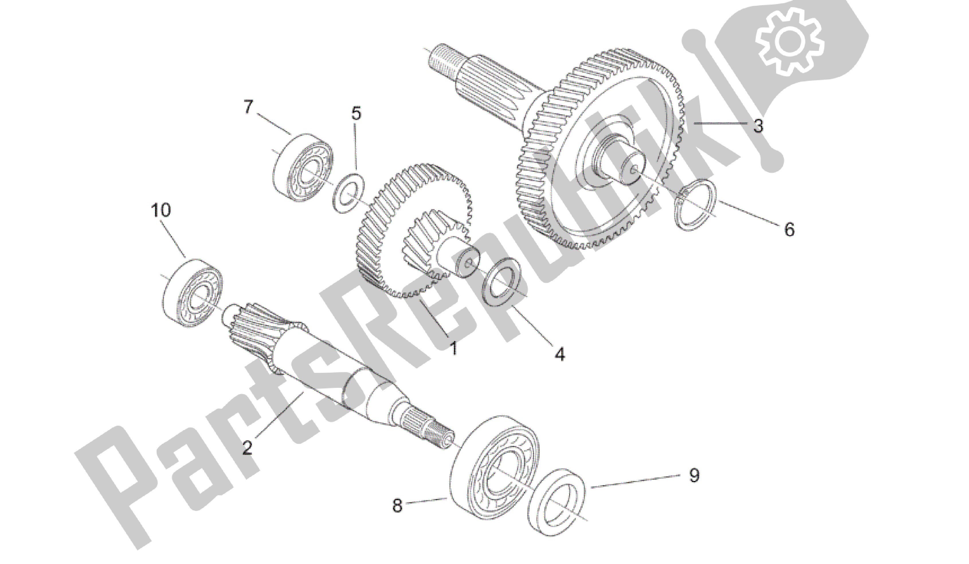 All parts for the Reduction of the Aprilia Mojito 50 1999 - 2003