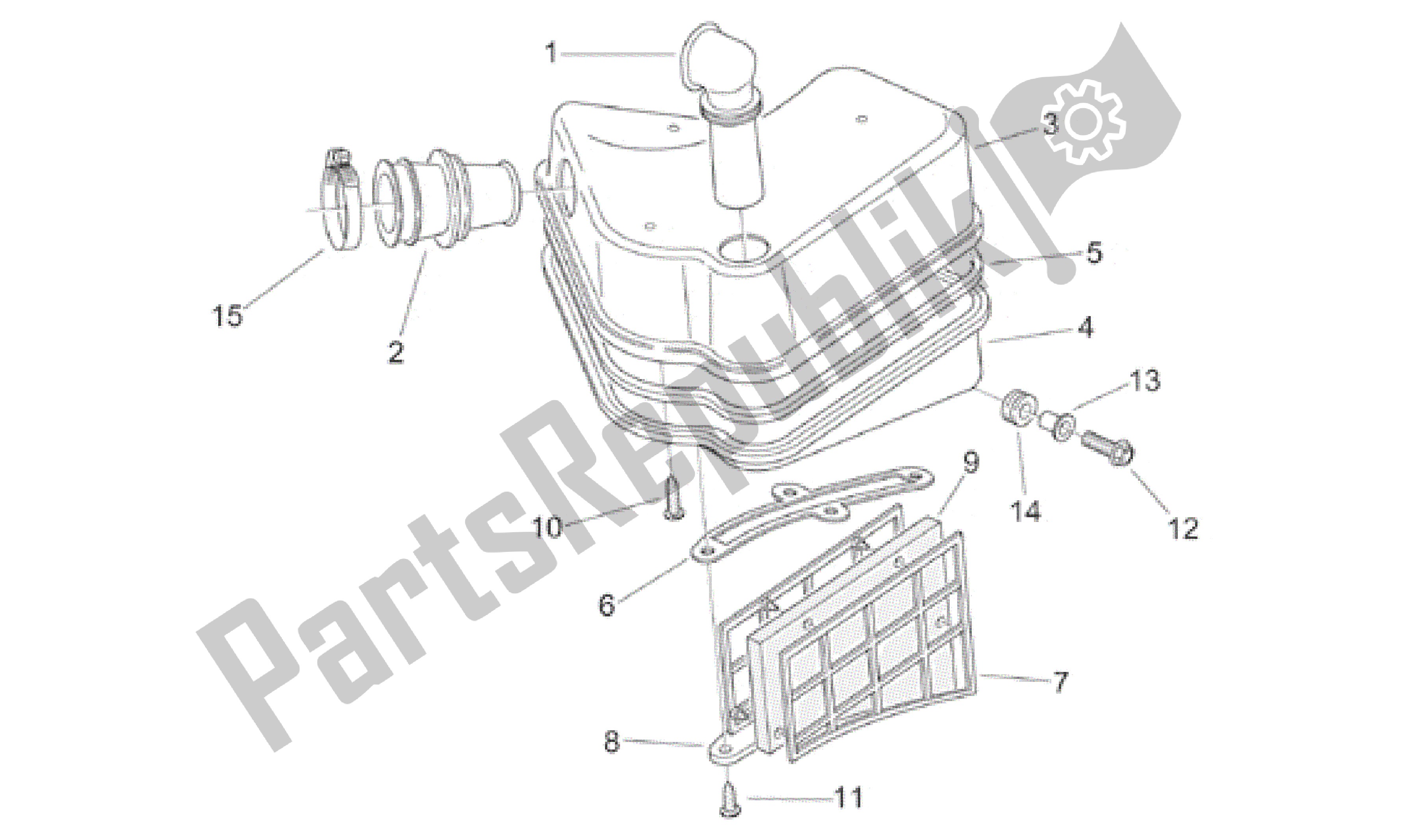 Toutes les pièces pour le Boite D'air du Aprilia Mojito 50 1999 - 2000