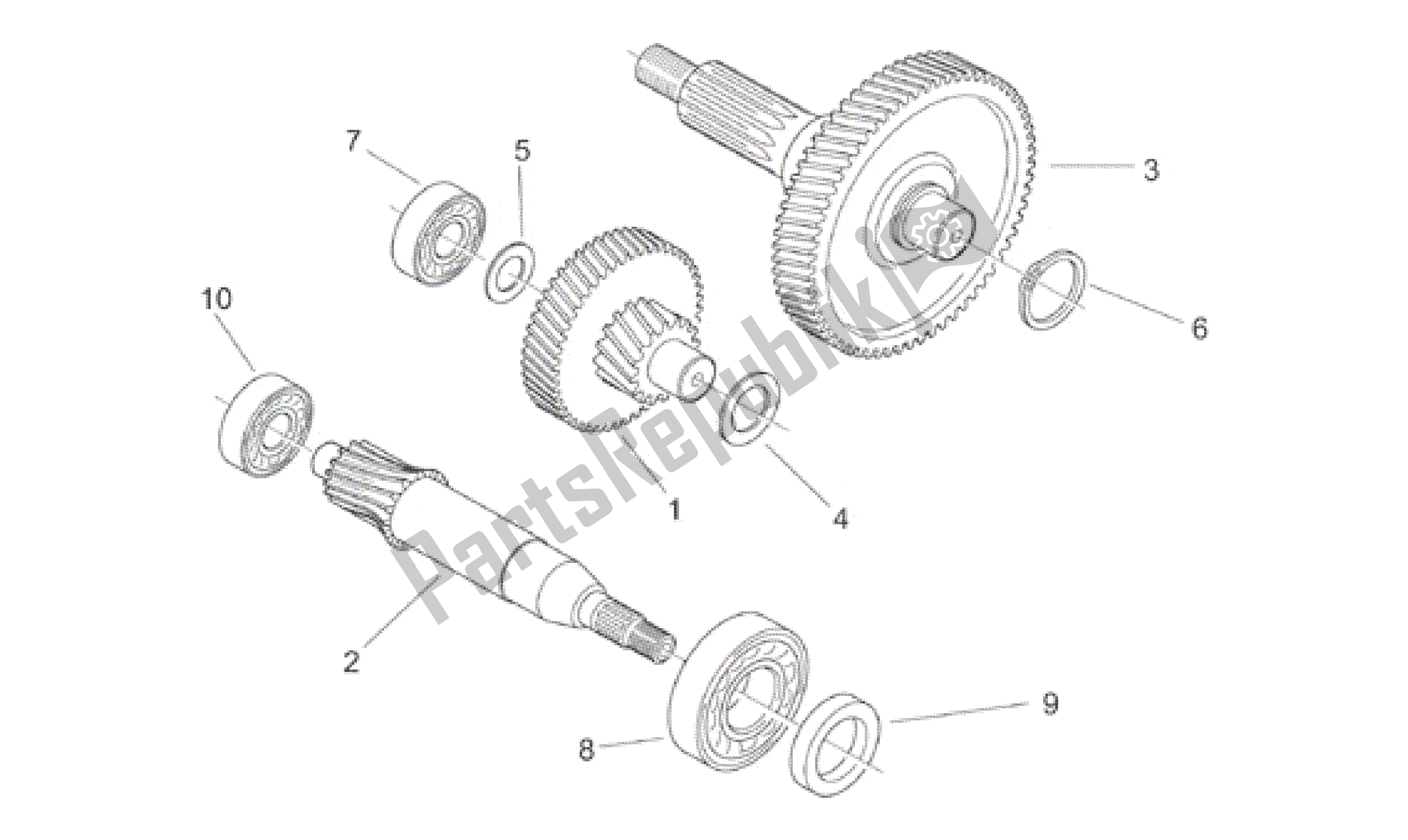 All parts for the Reduction of the Aprilia Mojito 50 1999 - 2000