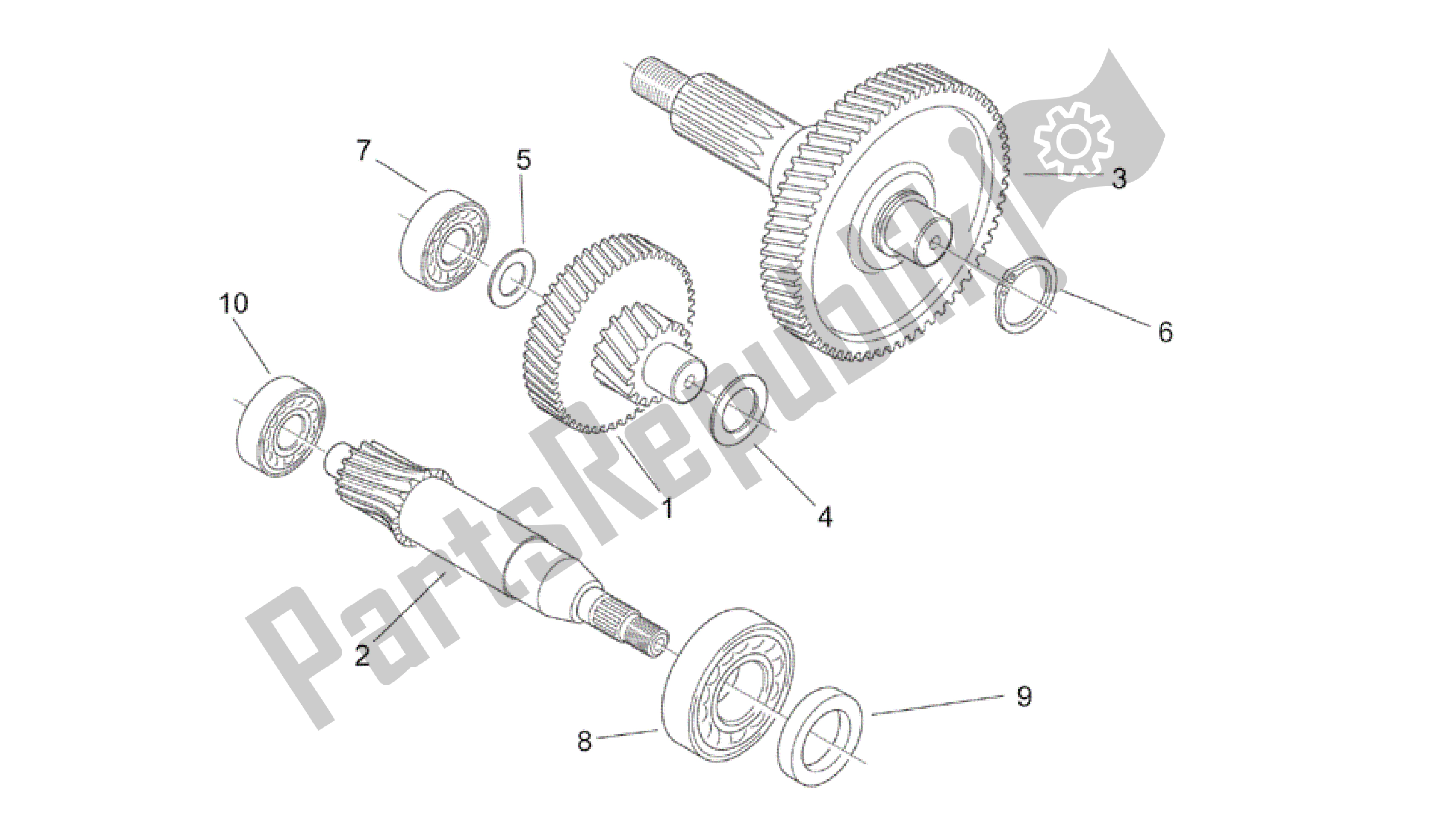All parts for the Reduction of the Aprilia SR 50 2000 - 2004