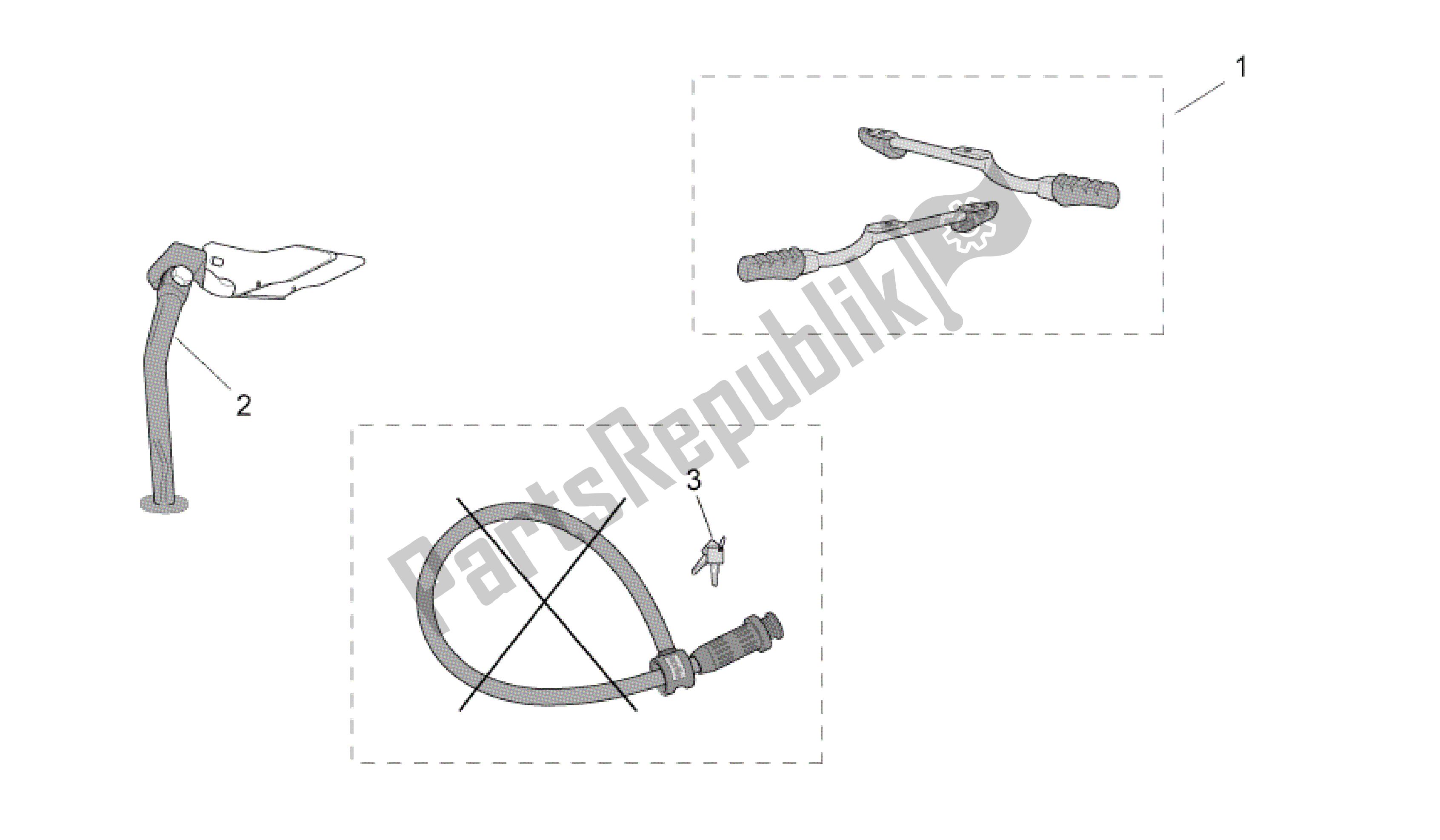 Todas las partes para Acc. - Varios de Aprilia SR 50 2000 - 2004