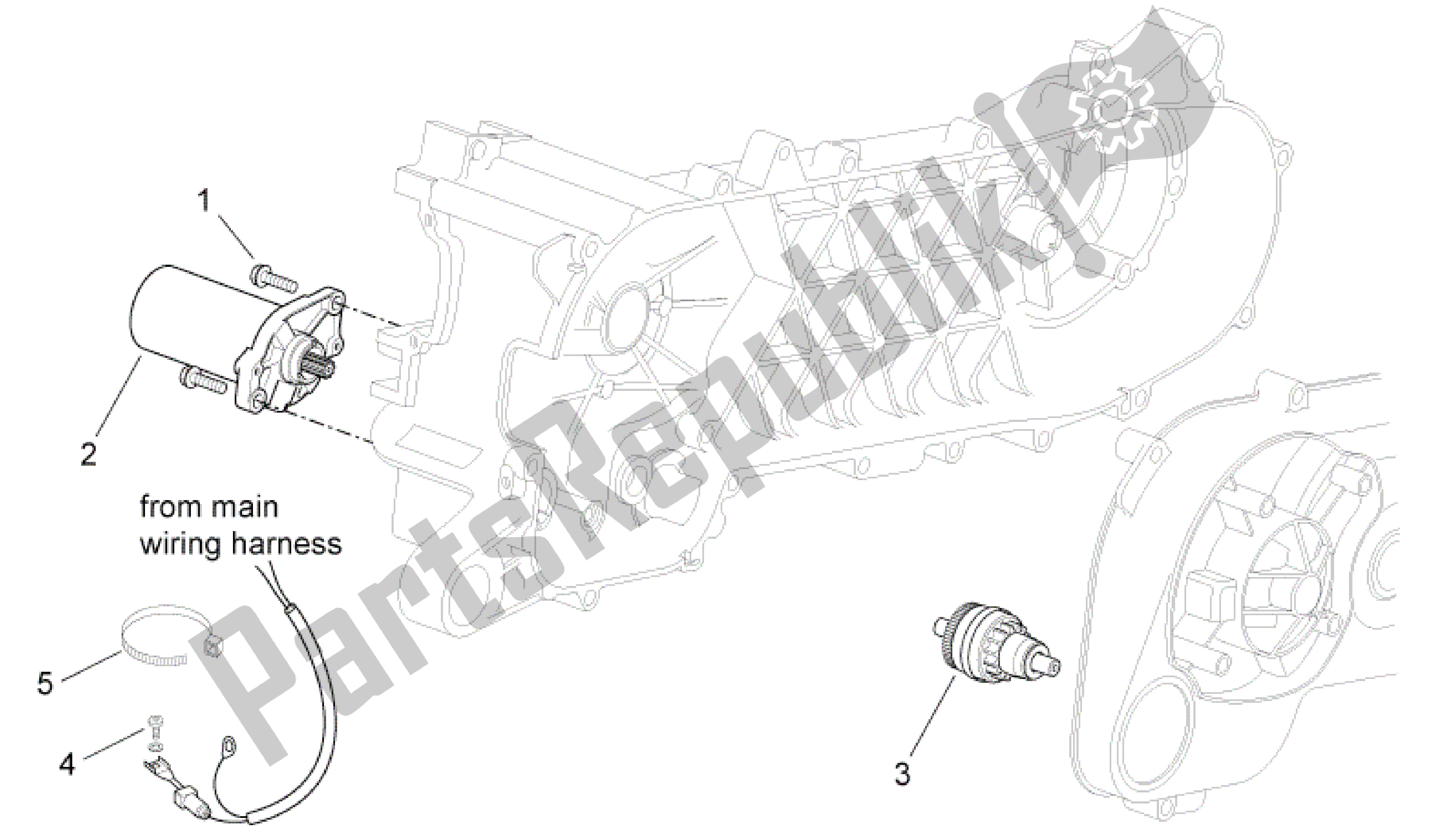 Tutte le parti per il Motorino Di Avviamento del Aprilia SR 50 2010 - 2014